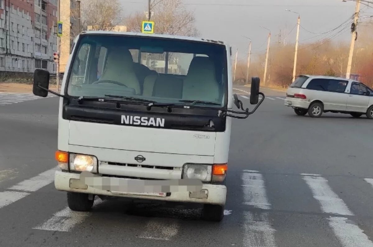    82-летняя бабушка сыграла в русскую рулетку с грузовиком в Комсомольске