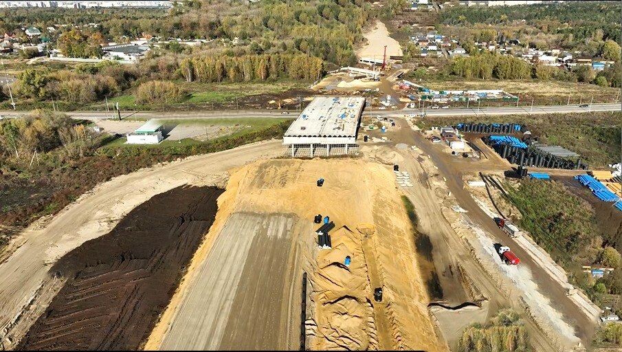 Путепровод через Быковское шоссе. 