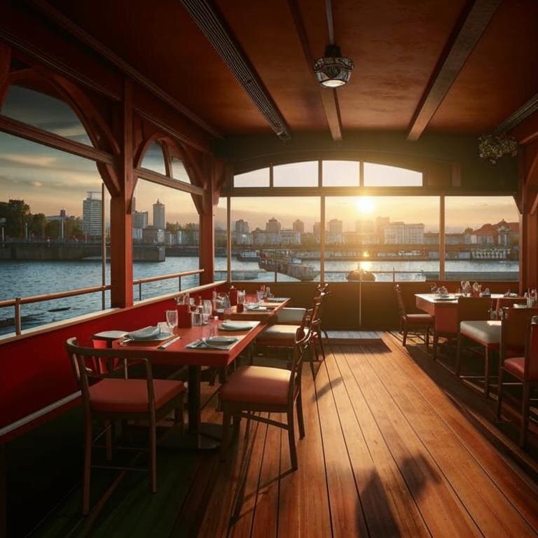 Как кормят на теплоходе. Ресторан на теплоходе