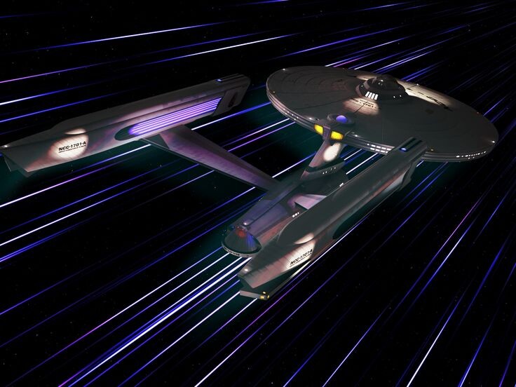 Варп прыжок в фильме Звездный путь. Именно тут он был упомянут в поп-культуре