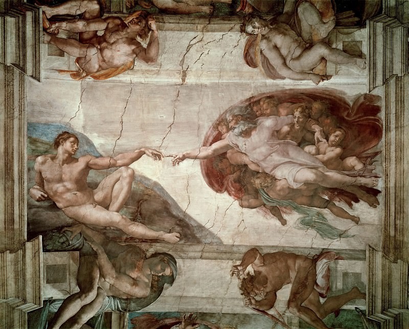 "A Criação de Adão" de Michelangelo Buonarroti.