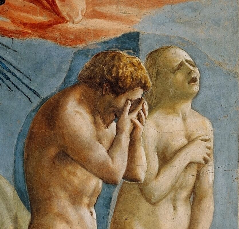 "A Expulsão do Paraíso" de Masaccio.