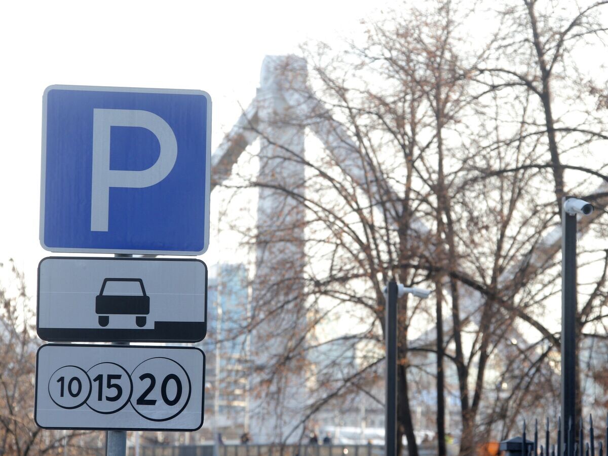    Знаки платной парковки в Новокрымском переулке в Москве© РИА Новости / Виталий Белоусов