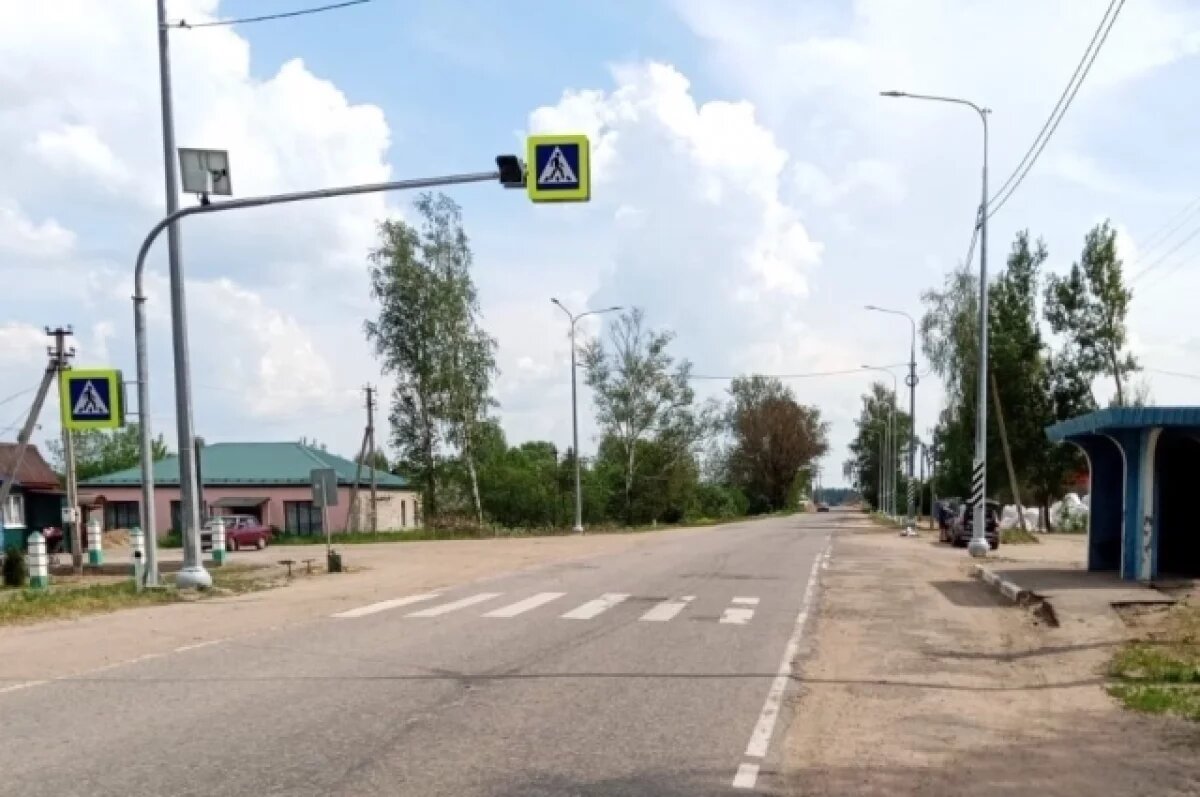    Новые линии освещения заработали на трассе А-122 в Псковской области