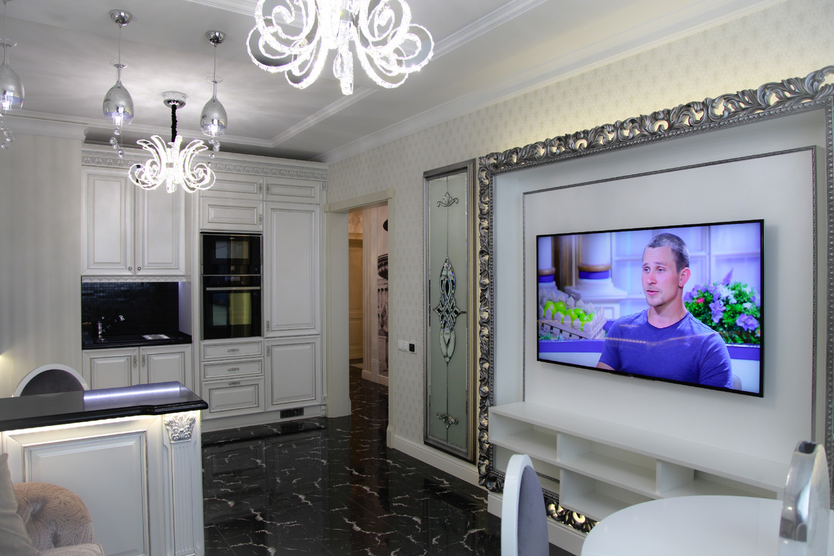 Кухня-гостиная. Фото после ремонта.