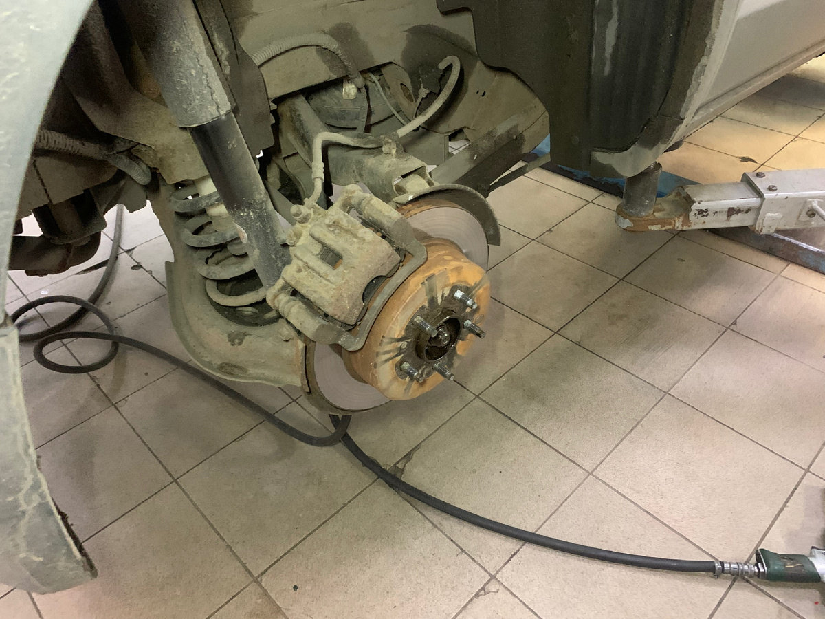 Колесо снято