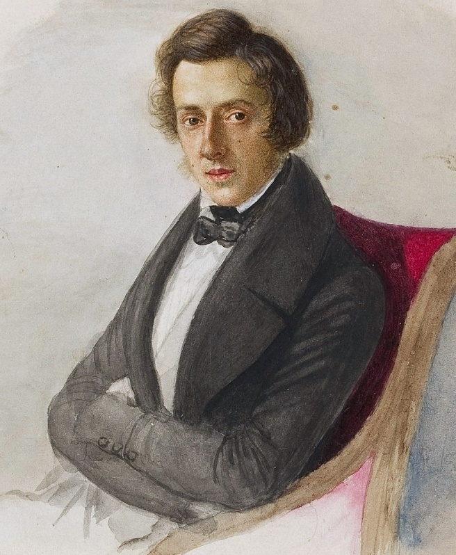 Портрет Фридерика Шопена в 25 лет. Мария Водзинская