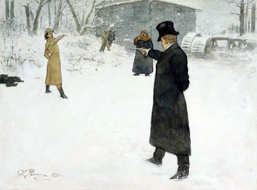 Репин Илья Ефимович «Евгений Онегин»,  1899 г.