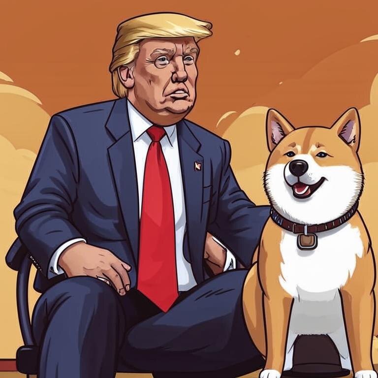 Дональд с собакой.