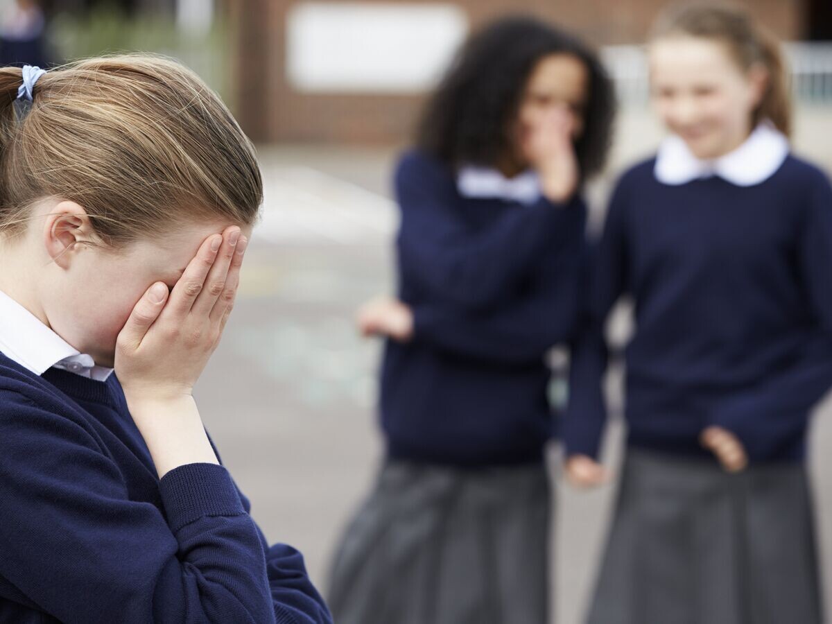    Ученицы начальной школы сплетничают на детской площадке© Fotolia / Monkey Business