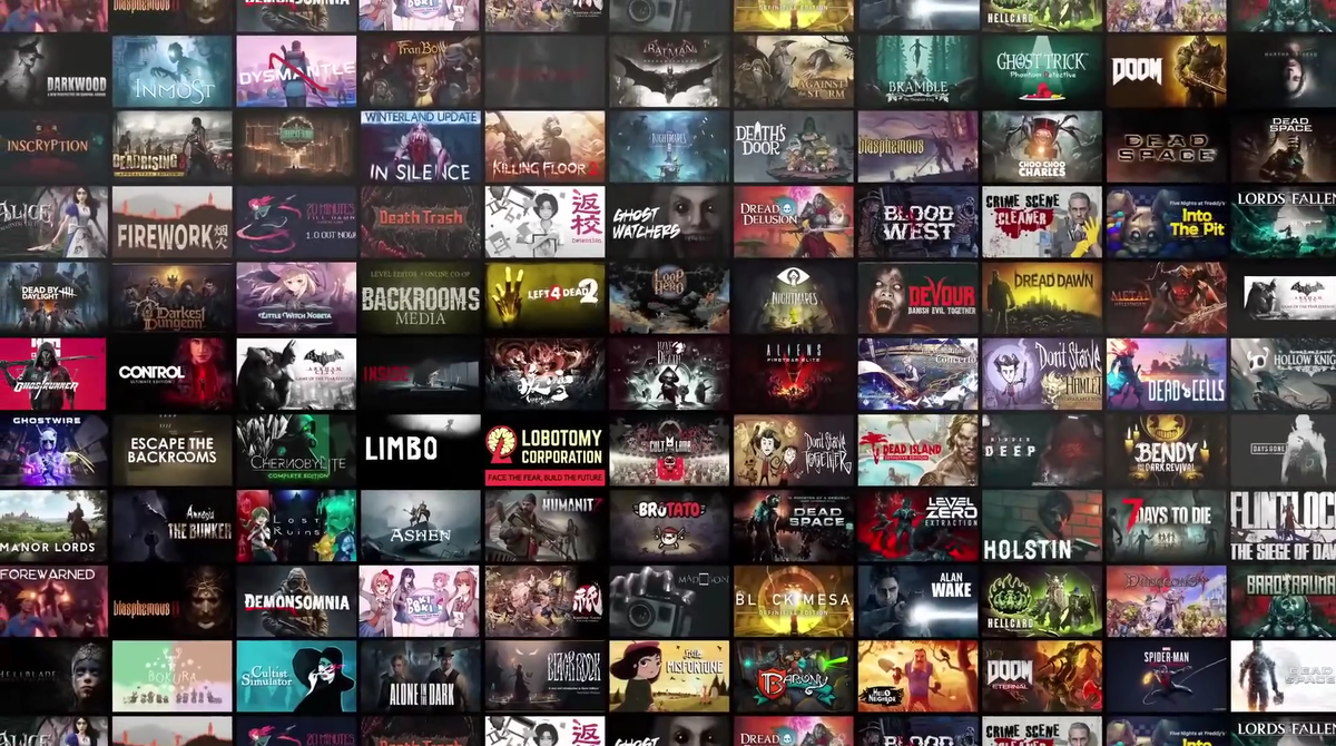     Малая часть игр по скидкам на фестивале «Страхи в Steam»