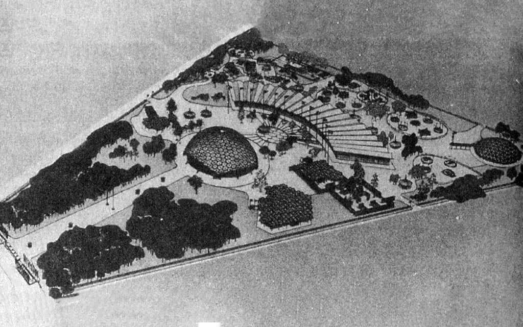 Расположение павильонов и стендов Американской выставки 1959 года
