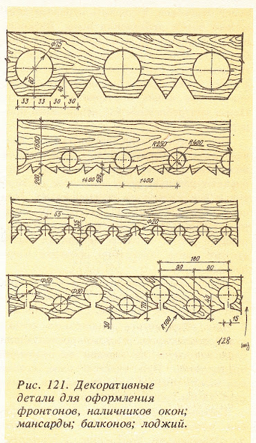  Декоративные детали для оформления фронтонов, наличников окон; мансарды; балконов; лоджий