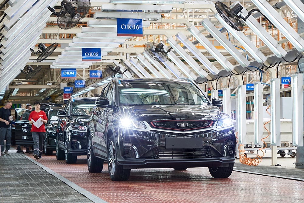 Юбилейный Belgee X50 в комплектации Prestige сошел с конвейера белорусского завода. Цвет - чёрный металлик.