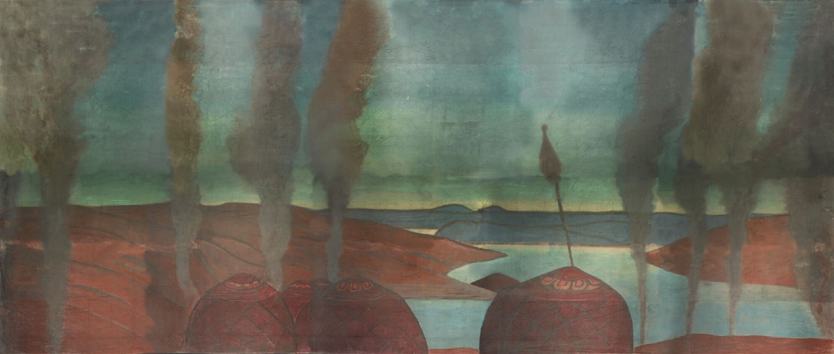 Борис Анисфельд. Половецкий стан. Декорация к «Половецким пляскам» по эскизу Н.К. Рериха. 1909. Холст, темпера. Приобретено в 2020 году у Ольги и Айвора Мазур (Лондон) при финансовой поддержке компании «БиПи Россия» Государственная Третьяковская галерея