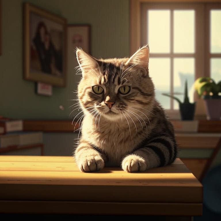 Скучающий котик это так грустно.