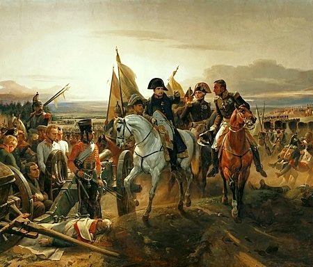 Наполеон на поле боя под Фридландом, О. Верне, 1836 г.