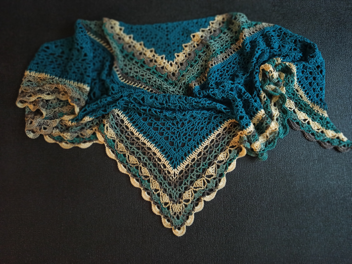 Ссылка на подробный МК этой косынки ниже.