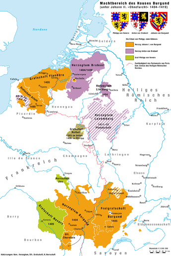 Герцогство Бургундия во время правления Жана Бесстрашного 