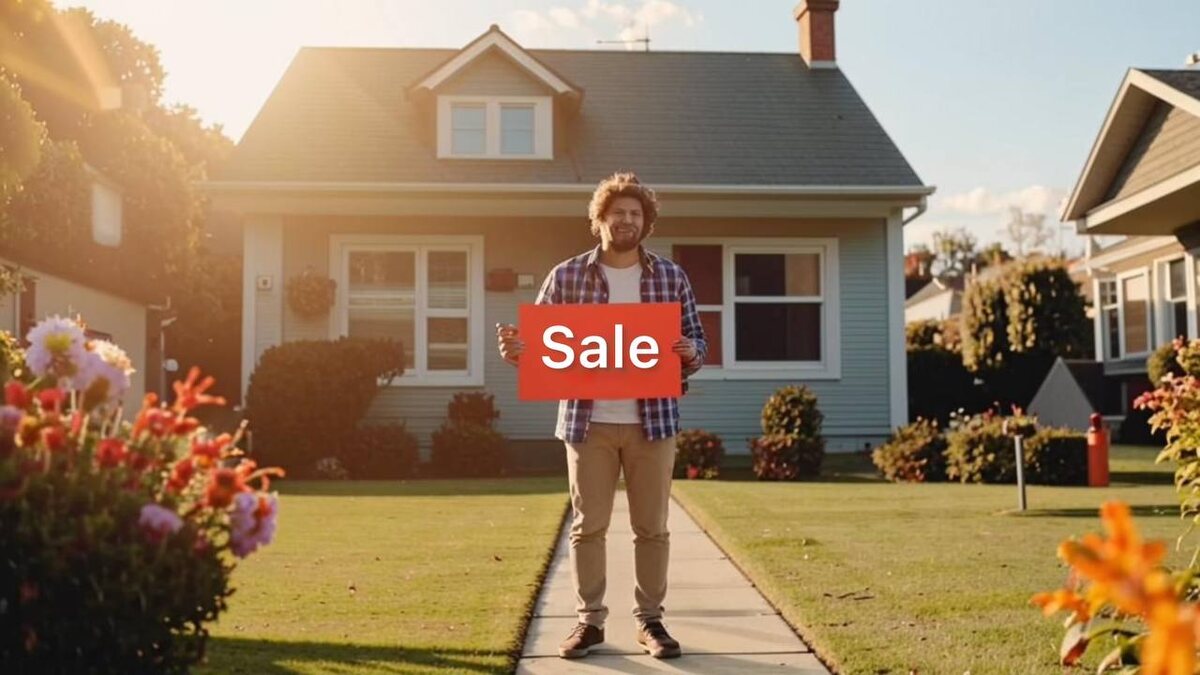 Мужчина продает свой дом