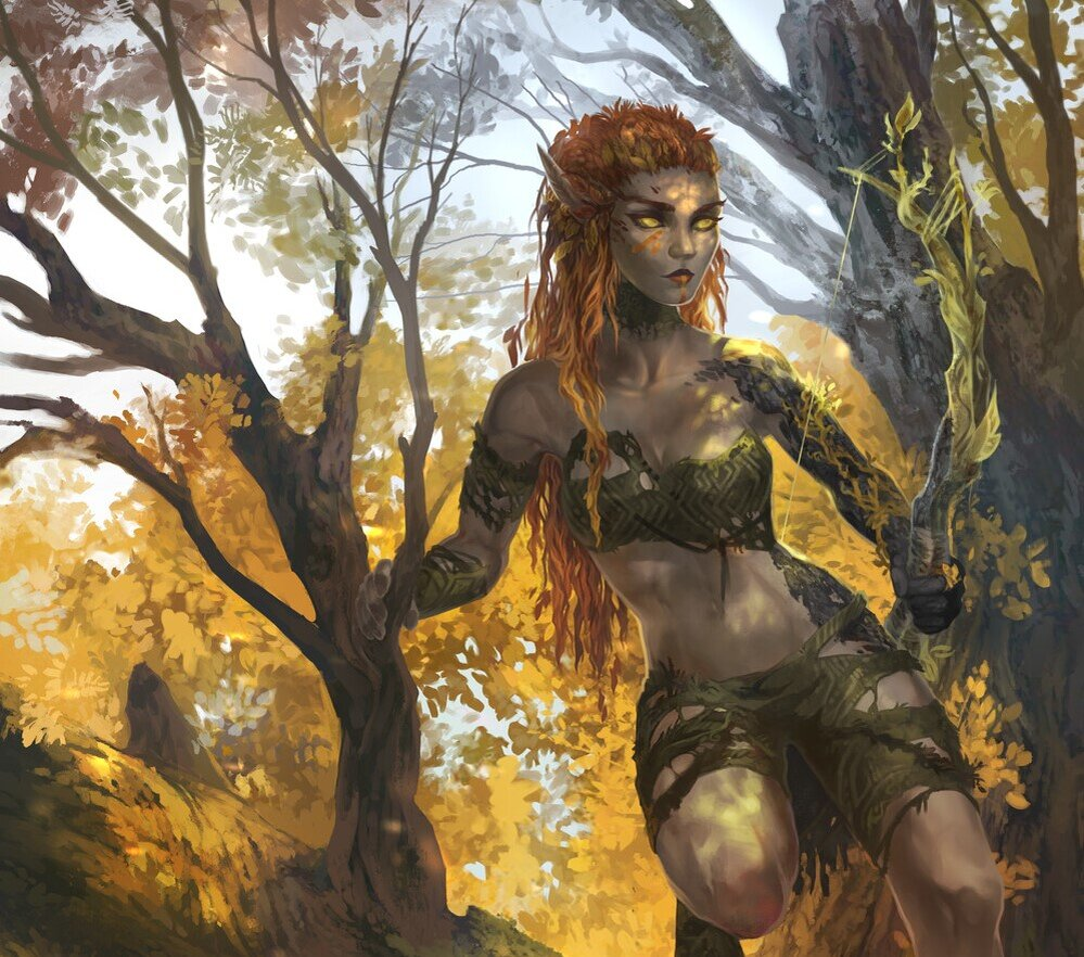 Дитя Леса (арт Tatii Lange, ArtStation).