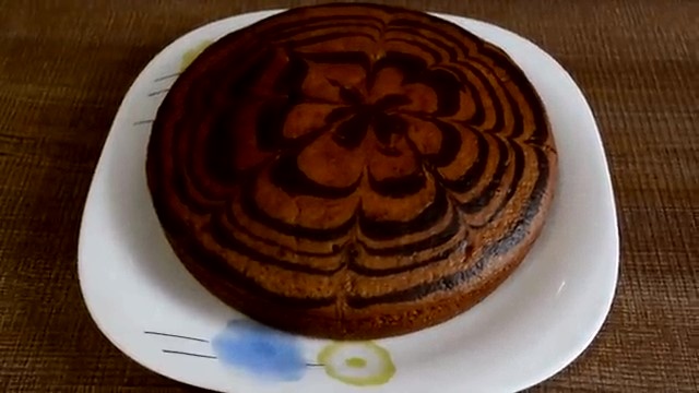 Манник на кефире .Манник Зебра.Фото Коллекция Рецептов от Милки.