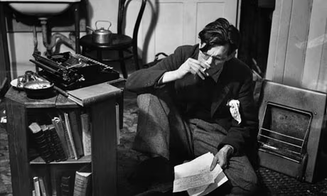 Before the boom: the writer and poet John Heath-Stubbs reads at home, 1951. Photograph: Godfrey Thurston Hopkins/Hulton-Deutsch Collection/Corbis