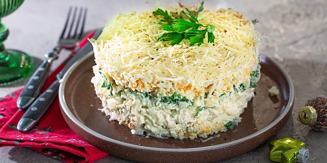 Салат Мужской каприз с курицей, пошаговый рецепт с фото на 384 ккал