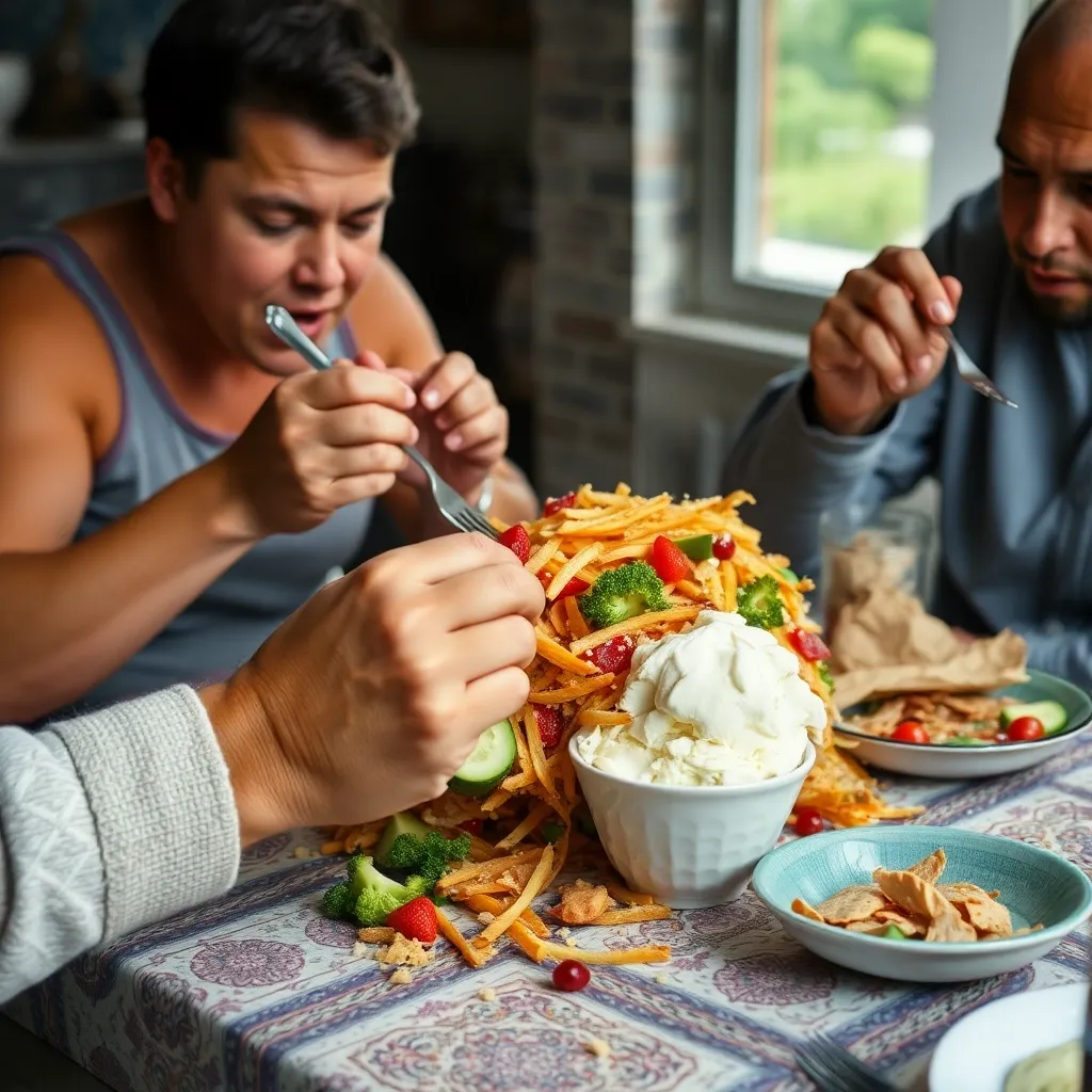 мужики, не налегайте, ещё ж десерт! что происходит с пальцами у генераций Stable Diffusion?