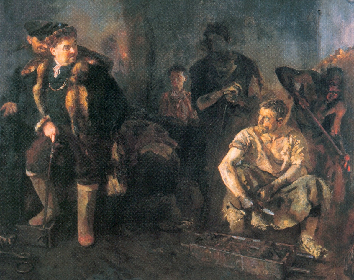 На старом уральском заводе, худ. Б.Иогансон