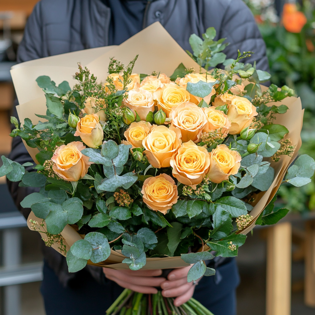 Заказать букет в телеграмм канале Luxe Flora