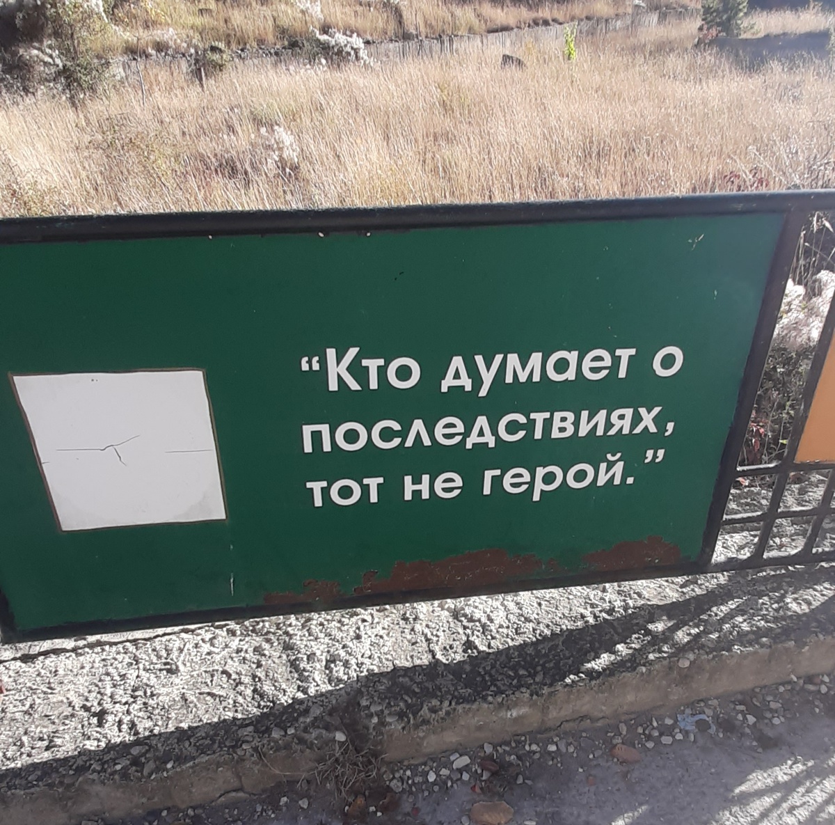 Фраза, авторство которой приписывают имаму Шамилю. 