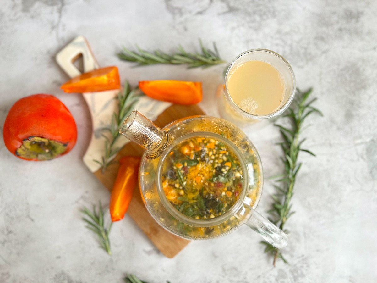 Чай с хурмой – Сладкий Персик