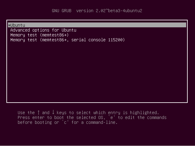 Кстати, если ты пользуешься Ubuntu и хочешь лично познакомиться с Grub, не забудь при загрузке зажать клавишу Shift. Он будет рад!