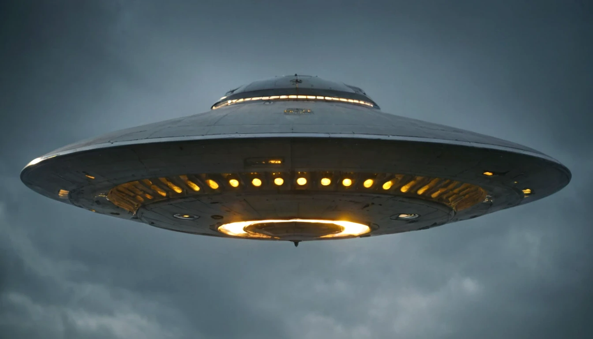 Очевидцы описывали дискообразный объект с жёлтыми огнями.