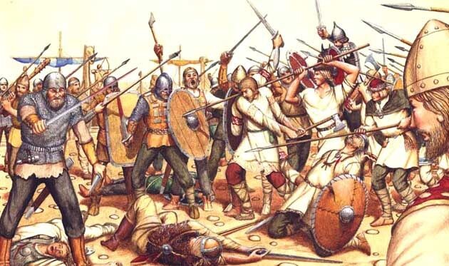 Варяги были отважными и искусными воинами. Самыми непобедимыми считались берсеркеры - летописцы утверждали: в бою они находились в состоянии крайнего возбуждения и бешенства. По одной из версий, вводили себя в такое состояние, употреблением белены или мухомора.