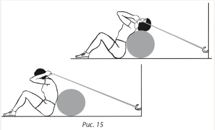 Упр.2 «Кранчи» лёжа спиной