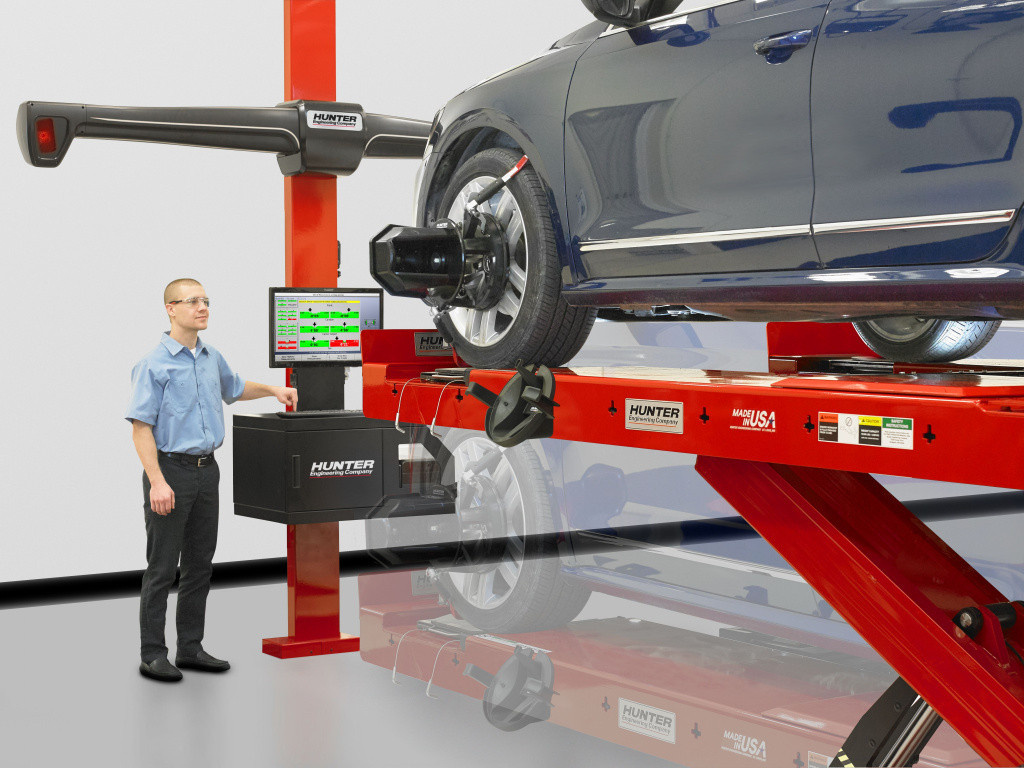 3D развал-схождение на стенде Hunter от Energy-Time