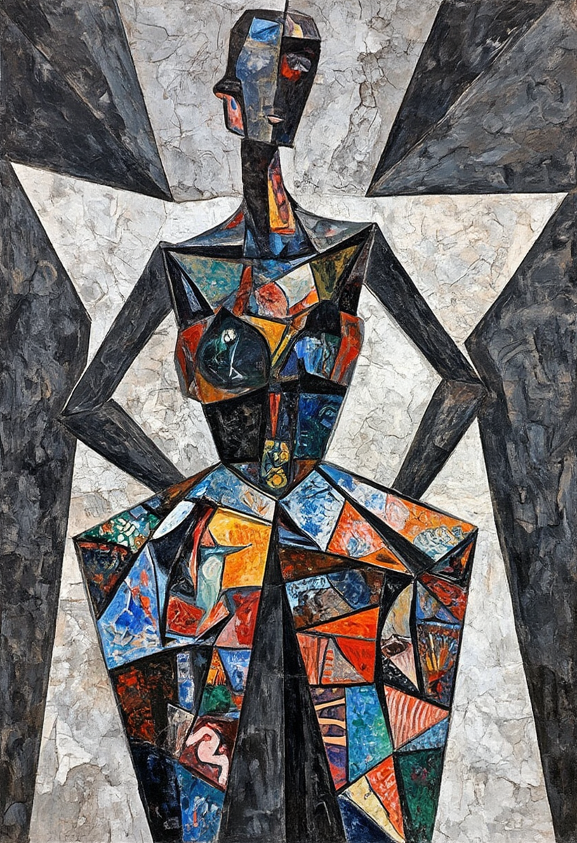 "Portrait of a Dancer in the Dark" Pablo Picasso (1974)