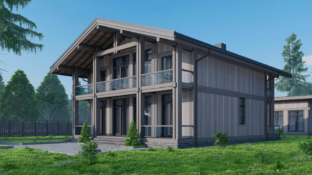 Обзор деревянного дом по технологии NATURI "Аура"