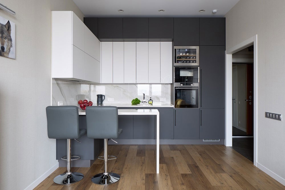 Главное преимущество встраиваемой техники — эстетичный внешний вид 