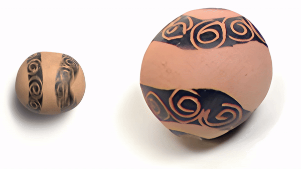 Возможно эти глиняные шарики использовали для проведения ритуальных церемоний, но, скорее всего, были детской игрушкой (gif: Ключевой кадр)