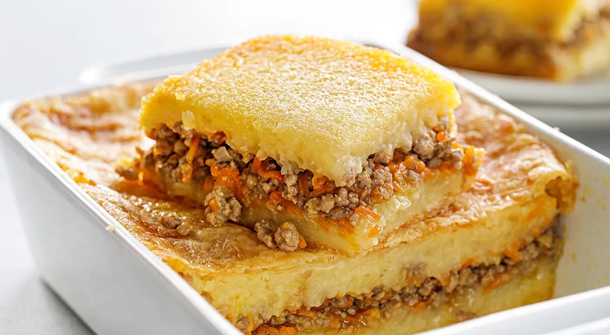   Картофельная запеканка с фаршем в духовке (gastronom.ru)