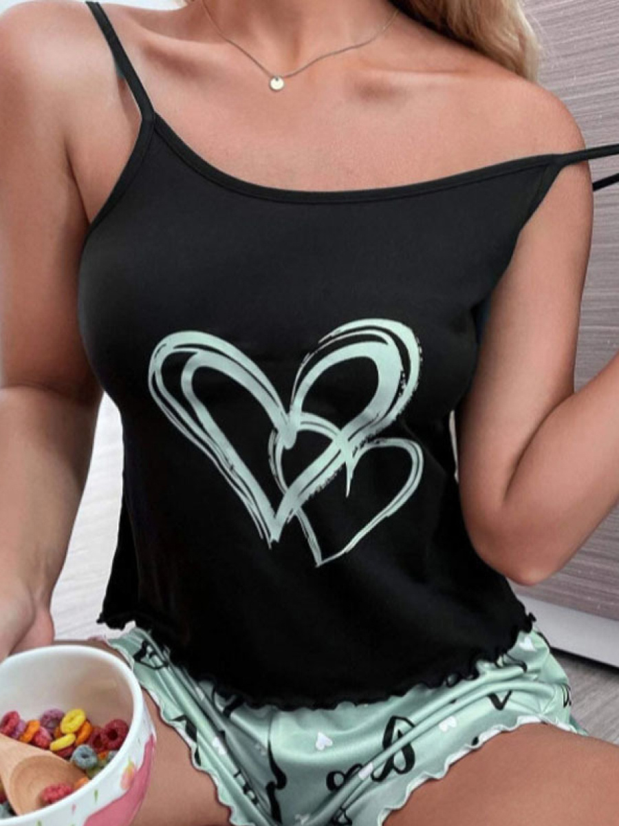 Пижама с шортами и топом