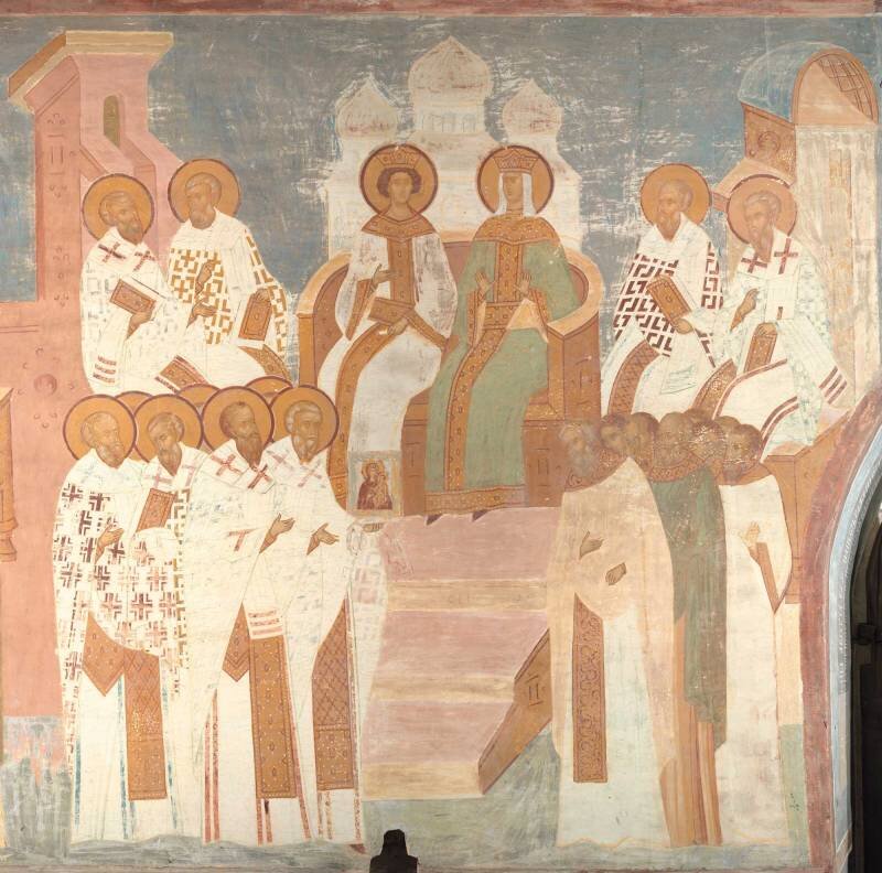 Седьмой Вселенский собор. 16 в. Храм Рождества Пресвятой Богородицы Ферапонтова монастыря.