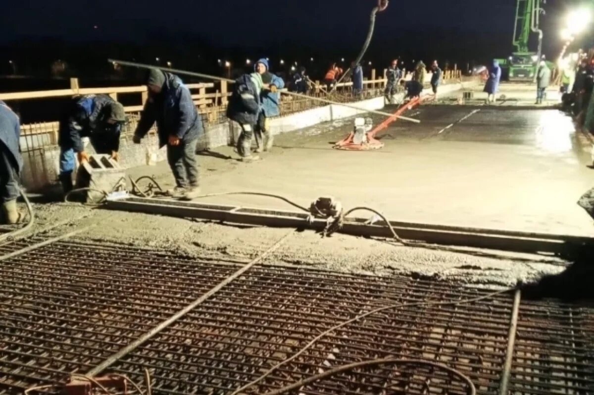    В Рыбинске забетонируют последний пролет на Волжском мосту