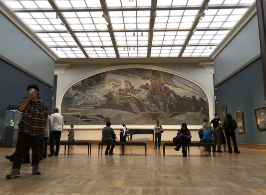 Зал произведений Михаила Врубеля в Третьяковской галерее