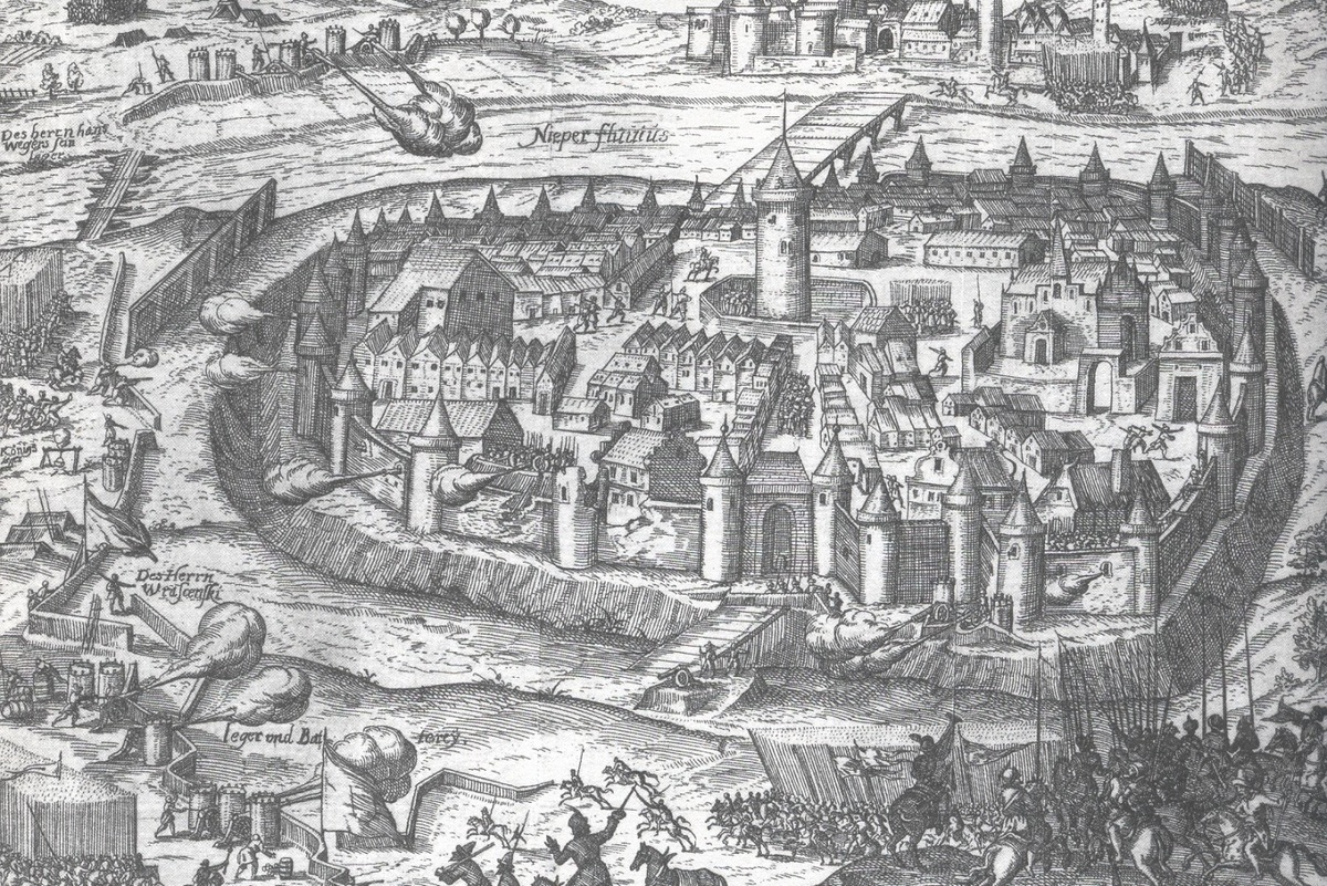 Георг Келлер «Вид города Смоленска» 1610 г. Плана города до татаро-монгольского ига не сохранилось