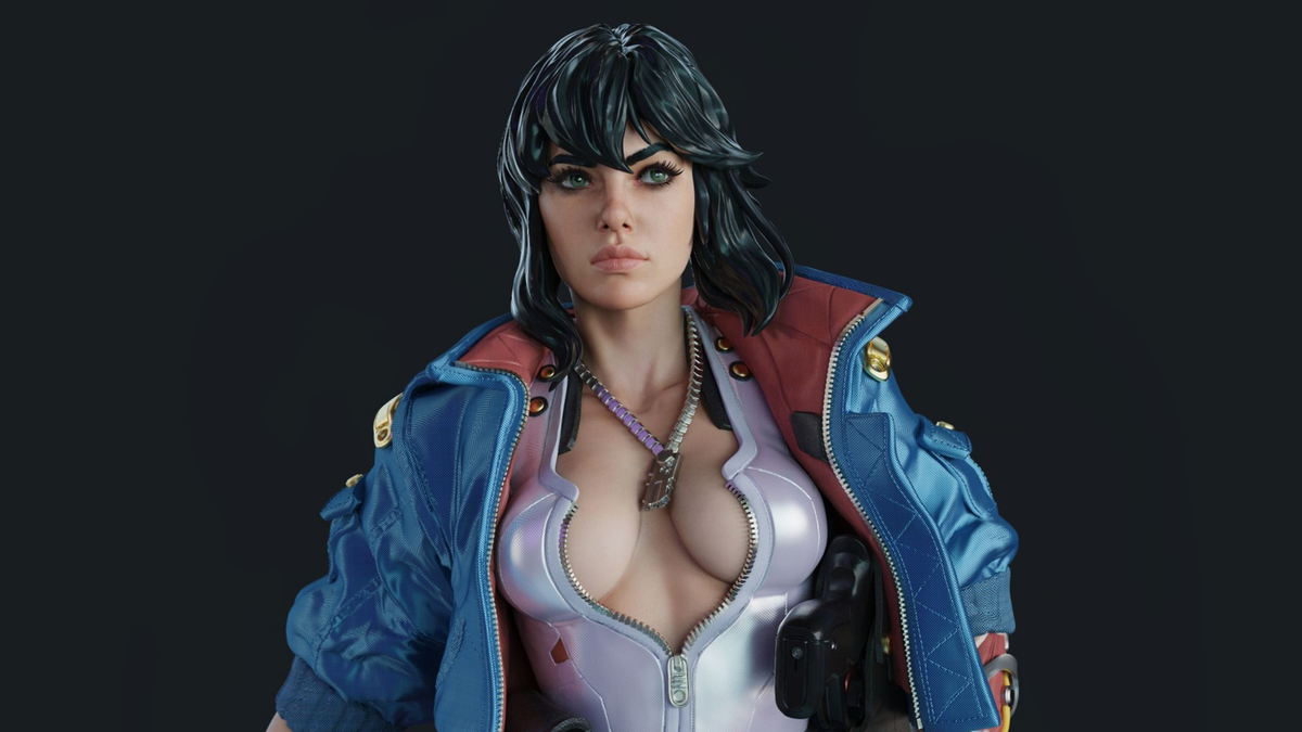 4х зумное изображение фигурки Мотоко Кусанаги Ghost in the Shell