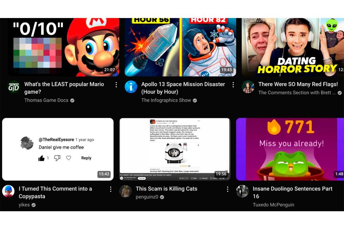 vidIQ / X (заблокировано на территории России)📷В тестовом интерфейсе пользователи видят только миниатюру, название ролика и название канала